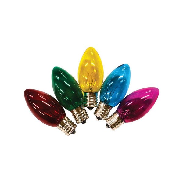 Holiday Bright Lights Holiday Bright Lights 9760984 C9 Christmas Light Bulbs; Multi Color; 1 in. - 25 Lights 9760984